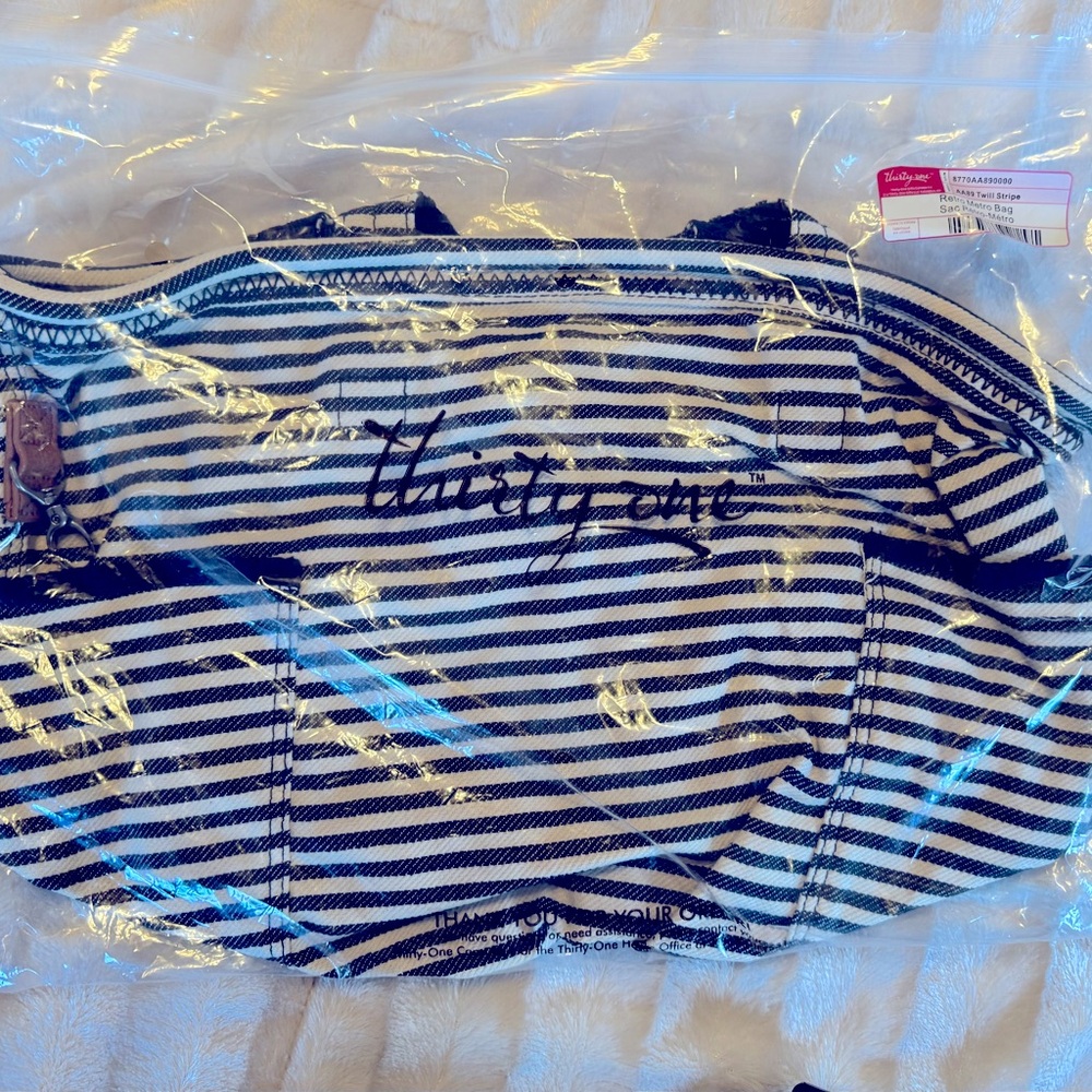 ThirtyOne retro metro bag twill stripe